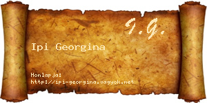 Ipi Georgina névjegykártya